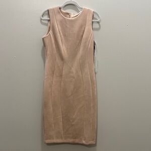 Calvin Klein Blush Pink Sleeveless Sheath Dress